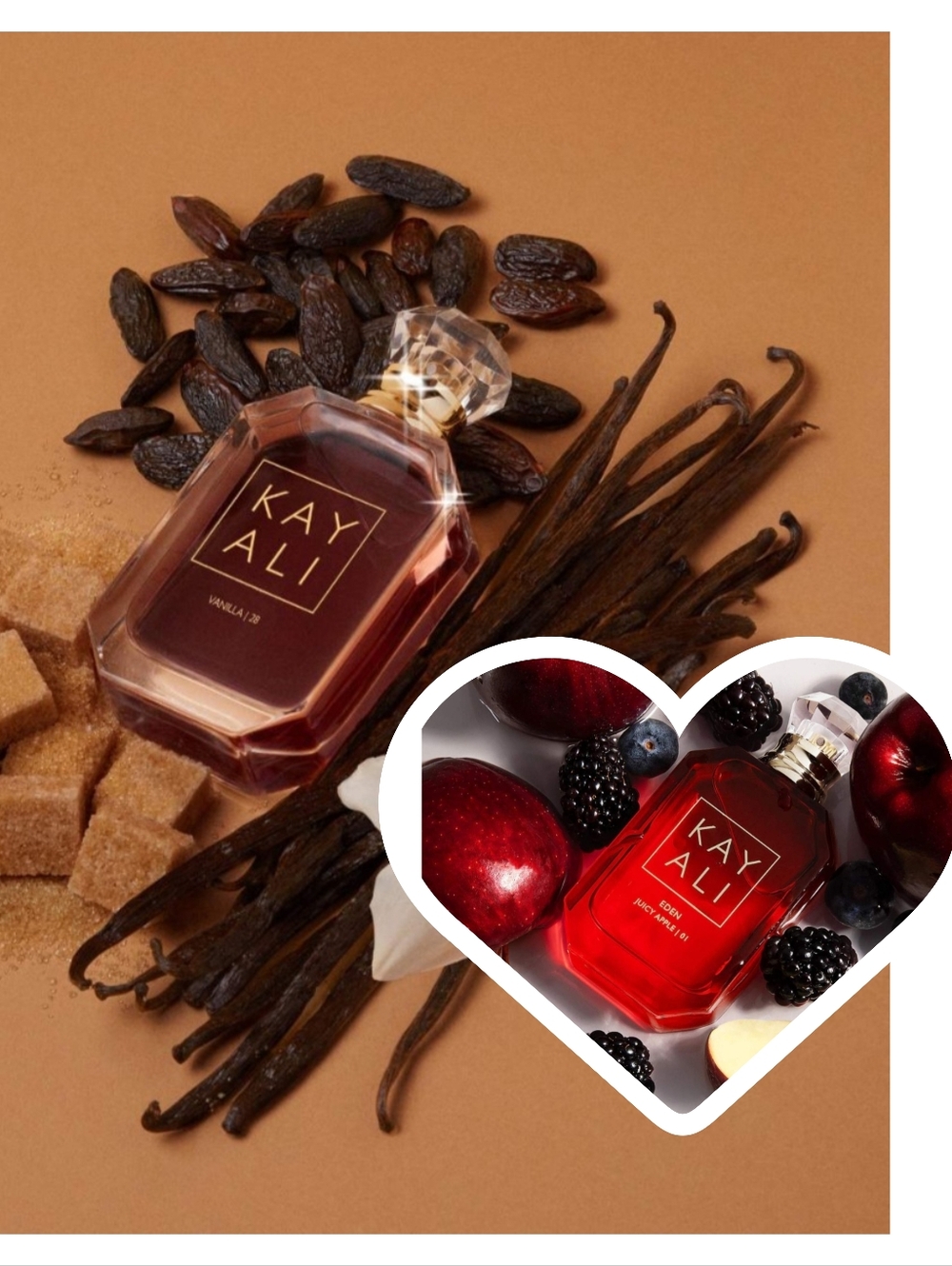 Kayali Vanilla 28 (50) & Eden Juicy Apple (10)